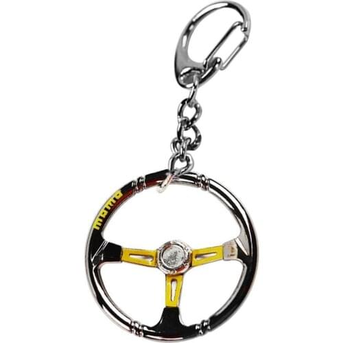 DIY Popular jewelry Fashion Keychain keyRing Bearing Style Auto Car Wheel Wholesale Steering Part Jewelry Steel M G1G9