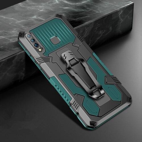 Shockproof Armor Phone Case For VIVO Y91C Y91 Y15 Y11 Y20 Y20S Y12 Y5 Y95 Y91I Y17 Y20I Y19 Y50 Y30 Y12S 2019 2020 Stand Cover