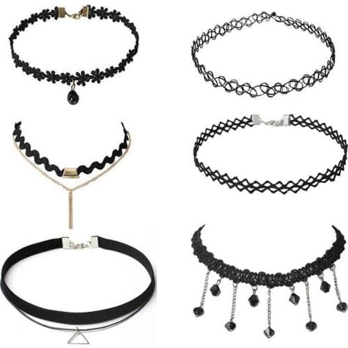 Женские бархатные чокеры QyMie China At AliExpress