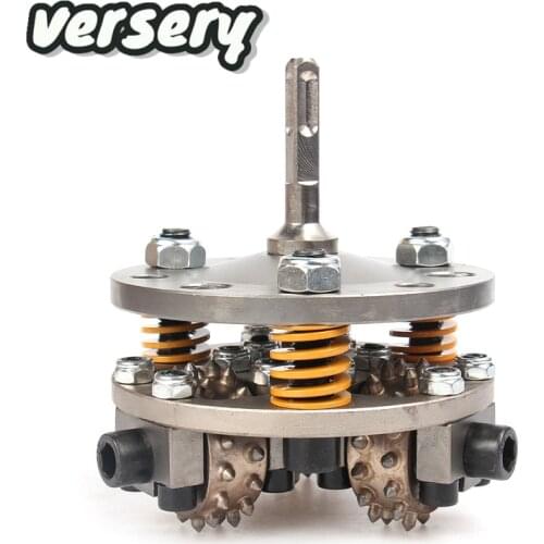 5inch/125mm Square Handle M16 Bush Hammer Wheel Coating Removal for Concrete Terrazzo Litchi Surface Epoxy Coating Hammer Plate