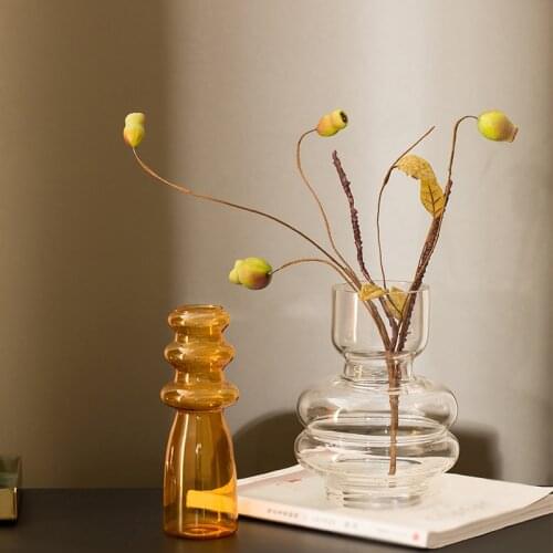 Glass Vases for Flowers decorative Table Vase Decoration Bottle Dried Hydroponic Vase Tabletop Terrarium Home Ornaments