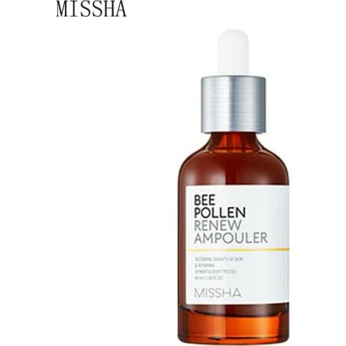 MISSHA Bee Pollen Renew Ampouler 40ml Facial Serum Face Cream for Anti Aging Wrinkle Firming Whiten Face Serum Korea Cosmetics