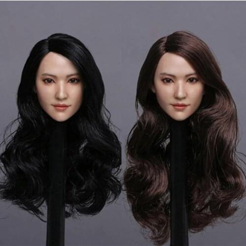 In Stock 1/6 Beauty Asian Girl Crystal Fairy Sister Liu Yifei Head Sculpt for 12" Action Figure Doll