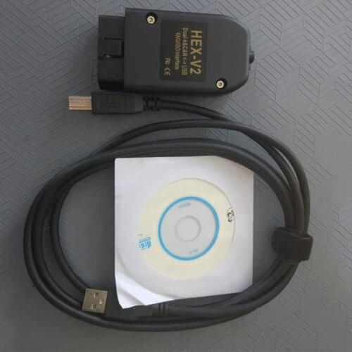 VAGCOM 21.3 VAG COM 20.12 Newest VAG HEX V2 Interface FOR VW AUDI Skoda Seat VAG 20.12 English Polish German French Atmega162