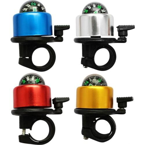 Aluminum Alloy Bicycle Compass Ring Bell Road Mountain Bike Cycling Handlebar Rings Horn Car Bell Alarm Bicycle Accessories