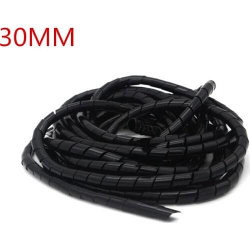 30mm 2m/rollHose protection wire case hose pipe cable finishing line with fixed bundle of wire Transparent Protection Wire Wind
