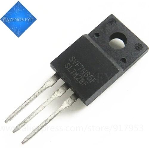 10pcs/lot SVF7N65F SVF7N60F JCS7N65FB MDF7N65B TO-220F 7A 650V In Stock
