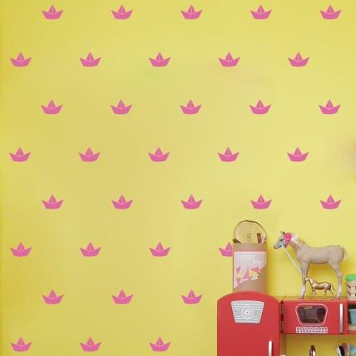 16pcs/set Cartoon Boat Shape Wall Stickers For Kids Baby Rooms Wardrobe Poster Child Gift Christmas Decoration Vinyl Wall Decals