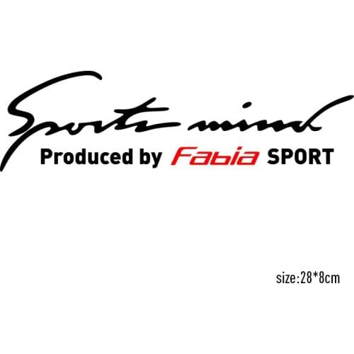 2 Pieces Customization Sports Mind Stickers On Car Lamp Eyebrow Car-Styling For Skoda Fabia car accessories