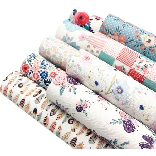 David accessories 30*140cm leaf flowers Faux Synthetic Leather,DIY Garment Knotbow Bags Decoration Crafts,1Yc4001