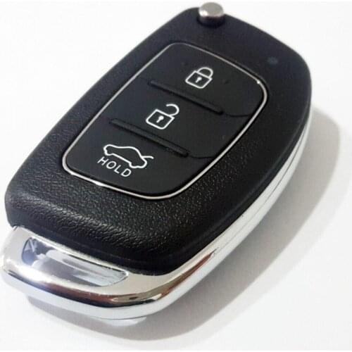 Accent Blue - I20-I30-Ix35 Switchblade Control Container 3 Button Screw With Logo of the Market Is The Best Car Key Case for Car For