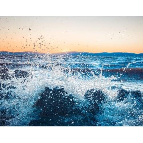 Scenery Paints By Number Waves Adults Kit On Canvas Painting Kits 50x65cm Setting Sun Sea Oil Painting By Numbers Diy Gift Decor