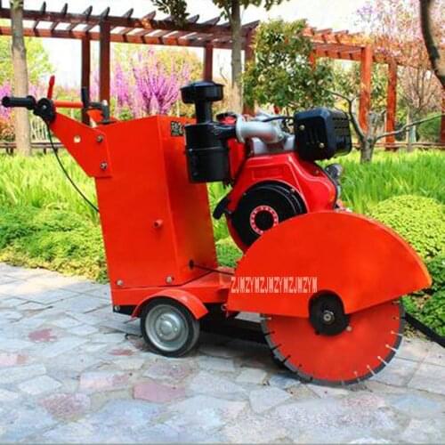 Road Cutting Machine Diesel Concrete Cutting Machine Construction Tool Cement Concrete Cutting Machine 300-500mm 50m/s 186F 10HP