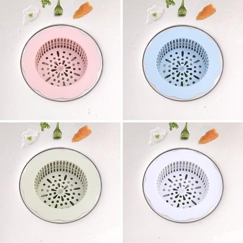 Flower-shaped Drainage Filter 4color Efficient Kitchen Sink Anti-blocking Garbage Isolation Kitchen Bathroom Hair Catcher Tool