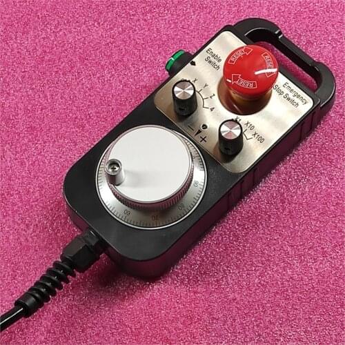 Pulse Generator Manual Pendant Handwheel for FAGOR Siemens MITSUBISHI 4/6 Axis Inc Mpg FANUC System 5V Ask MPG-4