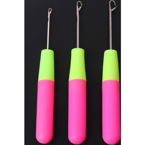 3PCS Crochet Hook Latch Lock Needle Tool Rug Making Knitting Interlock DIY Tool