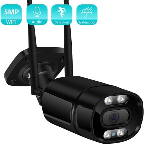 5MP 3MP HD Audio IP Camera IR/Color Night Vision PIR 1080P Outdoor Wireless CCTV Surveillance WiFi Camera TF Card Cloud Storage