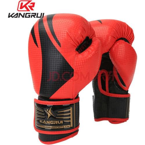 Kang Rui Boxing, Youth Sanda Children Boxing Gloves Competition Training Red 6oz