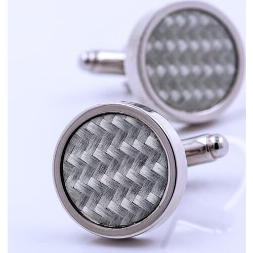 KFLK jewelry brand mens shirt cuff button high quality wedding gift cufflinks circular button 2019 new products free shipping