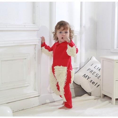 6-24 Months New Baby Toddler Rompers Baby Crawling Clothes Infant Jumpsuit Mop Clothes Lazy Crawling Clothes KF536