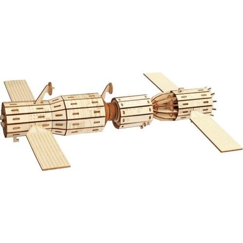 Creativity 3D Wooden Puzzles Spacecraft Aerospacecraft Model Building Assembly Kit Cosmoplane aerospace crafts Montessori Toys