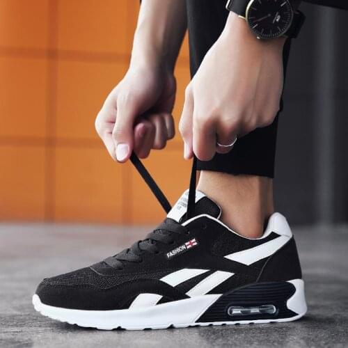 Summer Air Cushion Mens Sports Shoes Sport Man Sneakers Women Running Shoes Air Black Flat Athletic Tennis Sho of Hombr D-997