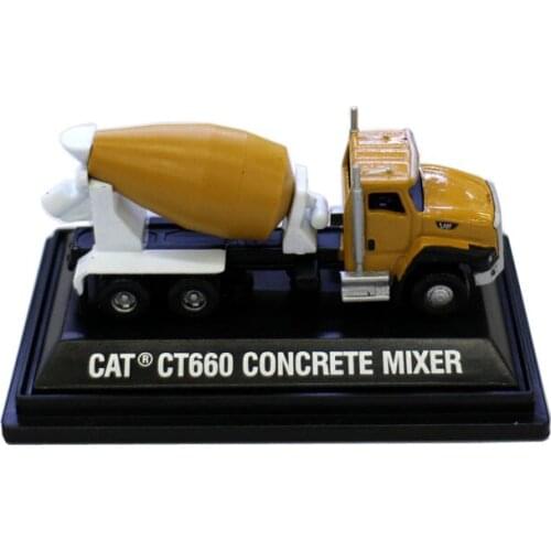 Diecast Alloy Model Car CAT 1/125 MINI Loader Cement Mixer Truck Engineering Vehicle Adult Toy Collection Display Souvenir