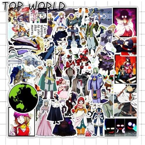 10/50Pcs/set Log Horizon Cartoon Anime Graffiti Stickers For Suitcase Helmet Skateboard Decals Case Laptop Luggage Kids Diy