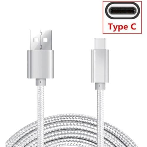 USB Type C Fast Charging usb nylon braid cord for Xiaomi A2 Mi 9 8 SE Huawei p10 p20 lite mate 10 pro axon 9 7 nubia z17/mini s