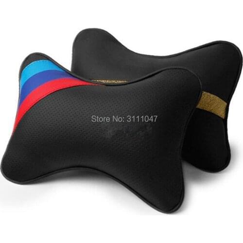 2018 New Car styling Leahter Headrest Neck Pillow for mercedes cla opel zafira b renault trafic golf mk4 audi a4 b5 megane 3