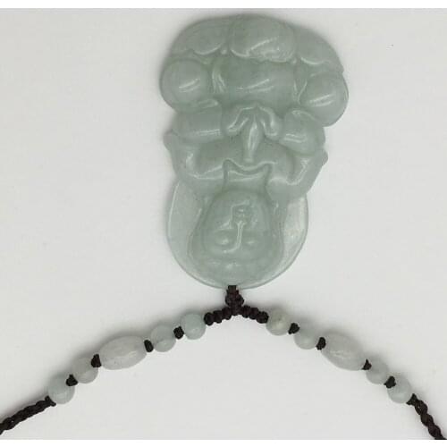 Wholesale new natural stone 100% AA Goddess of mercy pendant necklace good luck The length can be adjusted