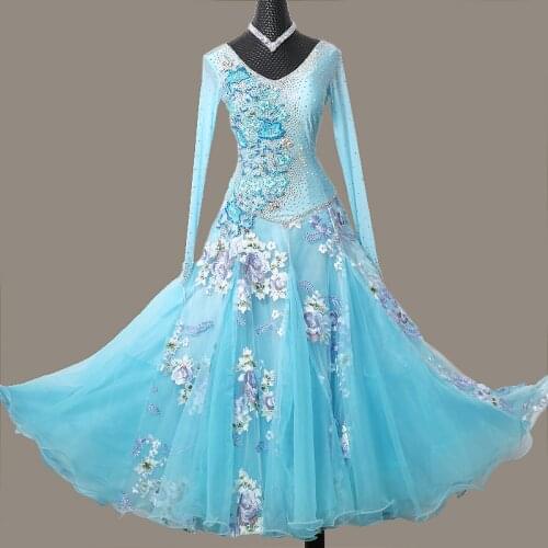 New Ballroom dancing women ballroom dance competition dresses Standard ballroom dancing dresses MD 609-1