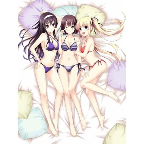 Saenai Heroine no Sodatekata Anime 3D Bedding Bed Sheet Bedsheet Quilt 150*200cm Animation Blanket