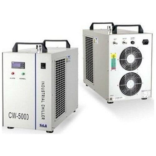 Industrial Water Chiller CW-5000DG Thermolysis Type Industrial Water Cooling Chiller for 80W /100W CO2 Laser Tube Co