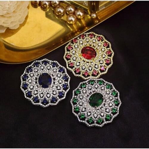 Water drill button jacket Mink Coat Button luxurious DIY inlaid diamond female crystal decorative big button