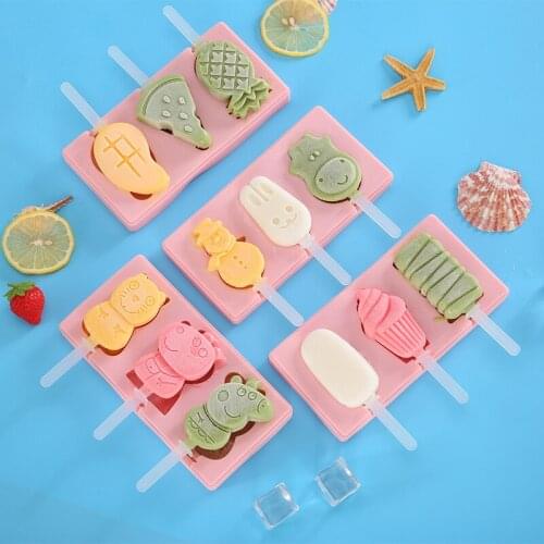 Silicone Ice Cream Ice Cream Mold DIY Ice Cream Box Cover Childrens Homemade Ice Cream Popsicle Mold Manufacturer