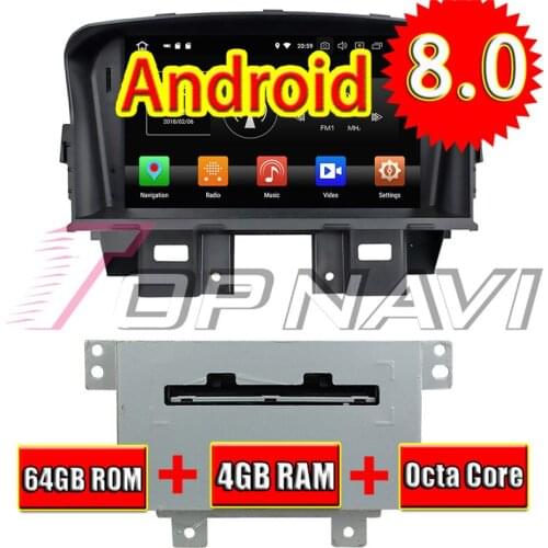 Topnavi Android 8.0 Car DVD Player Radio For Chevrolet Cruze 2008 2009 2010 2011 Stereo GPS Naviagtion Octa Core Head Unit Video