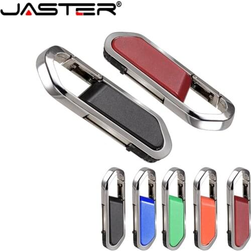 JASTER Fashion Hanging buckle USB Flash Drive pendrive 4GBB/8GB/16GB/32GB/64GB Pen Drive Pendriver gift fashion key chains gift