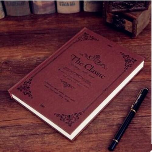 Vintage Handcover Students Magic School Pocket Hardcover 32K Thickening Diary Notebook Cool Gift For Kids