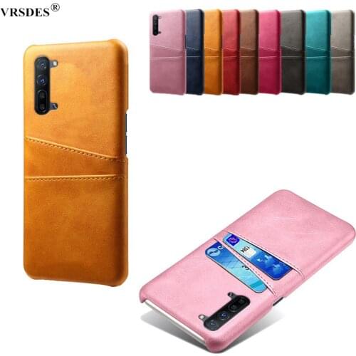 For OPPO Find X2 Lite Reno ACE 2 3 4 Pro Credit Card Vintage PU Leather Wallet Case For Oppo Find X2 Neo Realme 6 C11 X50 Pro
