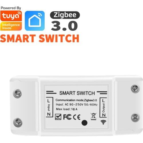 ZigBee 3.0 Switch Breaker Smart Home LED Light Controller Interruptor Module Tuya App Control Work With Alexa Google Home