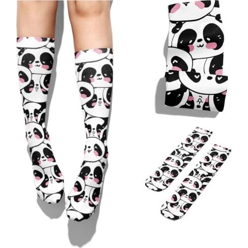 Funny Harajuku 3D Printing Cute Cartoon Panda Socks New Funny Men Womens Socks Novelty Kawaii Animal Avatar High Socks