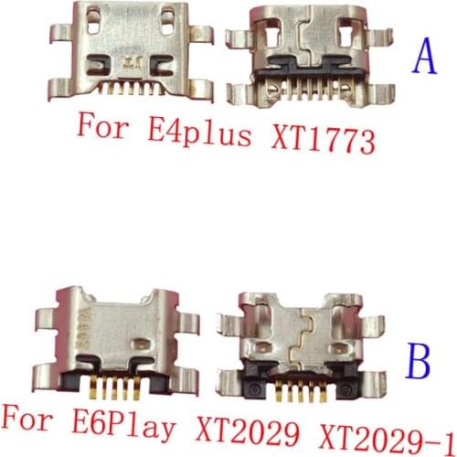 50Pcs Micro Usb Charger Charging Doct Port Connector For Motorola Moto E6 Play E6 Play XT2029 E4plus E4 Plus XT1773 Jack Plug