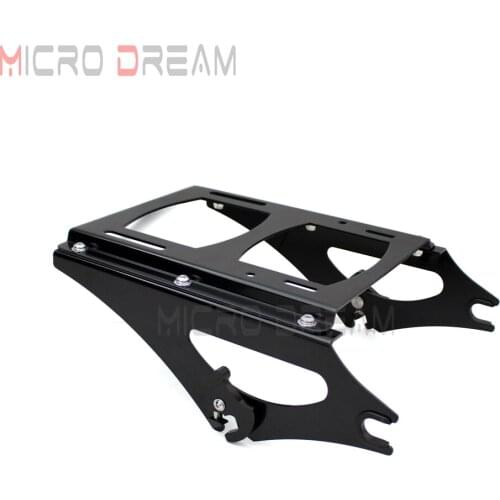 1 x Detachable Tour-Pak Luggage Rack Black Steel Rear Carrier For Harley Touring FLHR FLHRC FLHT FLHX FLTR Road King 2009-2013