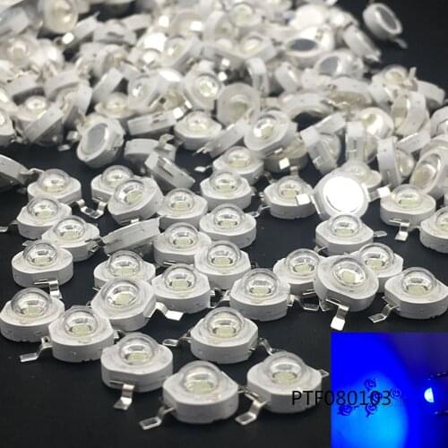 100pcs 3W 3Watt Royal blue 440-445nm 700mA 3.2-3.6V LED High Power lamp