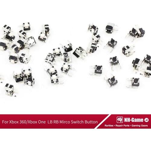 200 Pcs/Lots Repair Parts LB RB Switch Button Joystick Bumper For Xbox360 Controller For Xbox One/Slim Gamepad Trigger