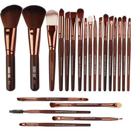 22 Pcs Makeup Brush Tool Set Cosmetic Powder Eye Shadow Foundation Blush Blending Beauty Make Up Brush Maquiagem