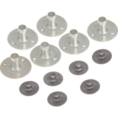 500Pcs 12.5*2.5mm 20*5mm Durable Waxed Candle Wick Metal Sustainers Candles Wicks Base Holder Useful Tools Candle Making DIY Kit