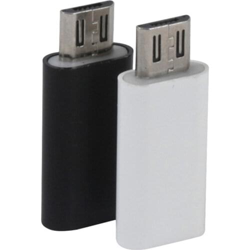 2019 Digital Type-C Female to Micro USB Male Data Adapter Converter USB Type C Adapter for Android Mobile phone Black White