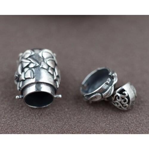 Promotion!!! 925 STERLING SILVER memorial Cremation Jewelry Ash Pendant charm Urn Keepsake open A10